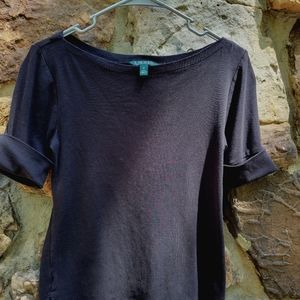 Lauren Ralph Lauren black top size Medium